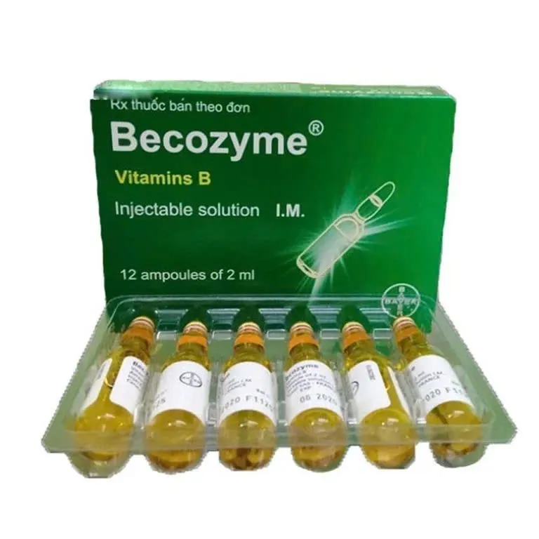 Becozyme Bayer (H/12o/2ml) - Bổ sung nhanh vitamin B khi cần thiết (tiêm bắp)